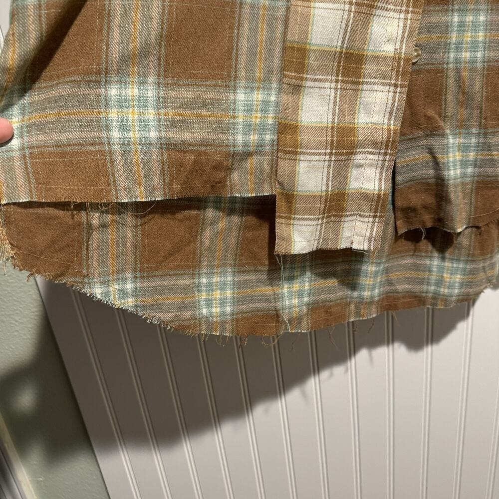 Aemi Co Oversized Fall Plaid Shirt NEW Size Small - Picture 3 of 7
